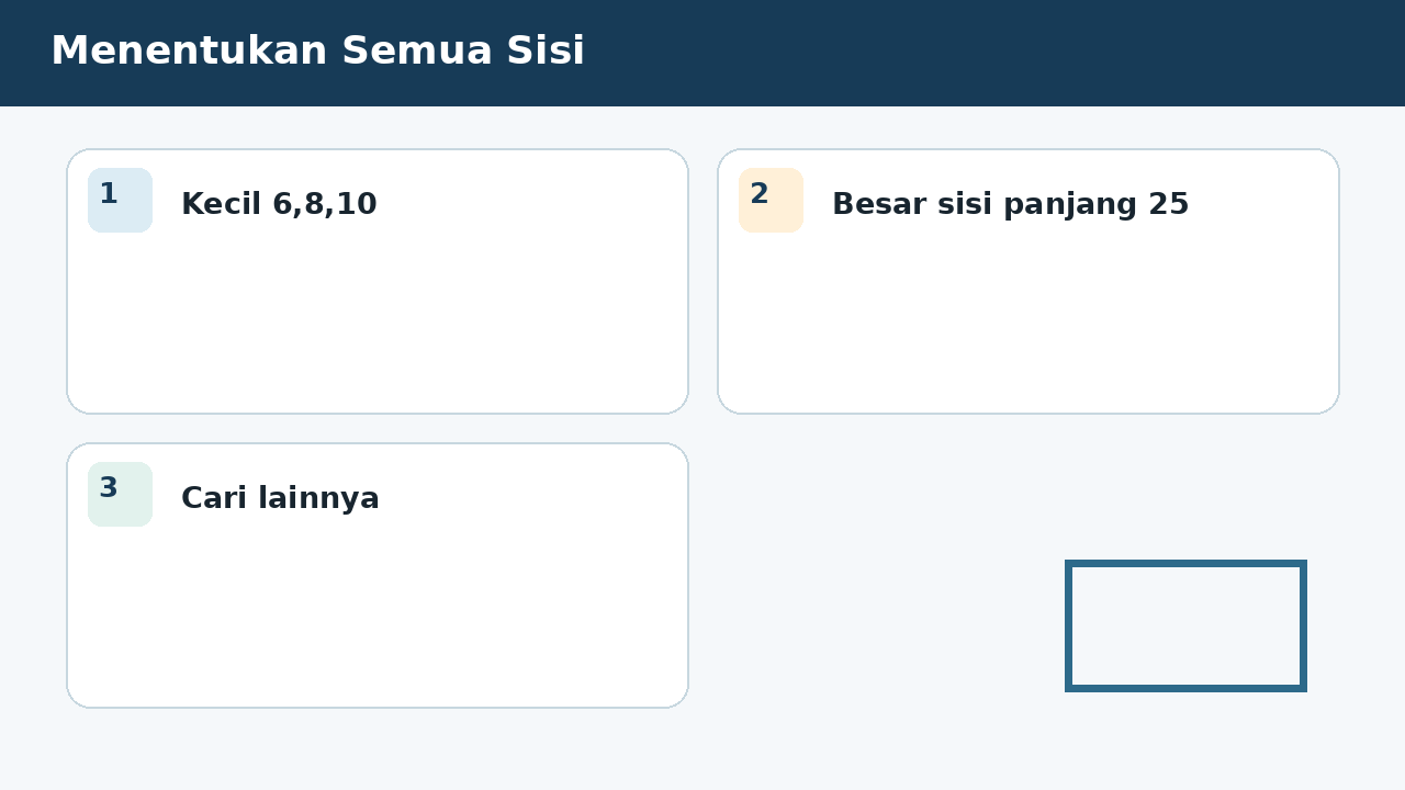 Visual soal 8: Menentukan Semua Sisi