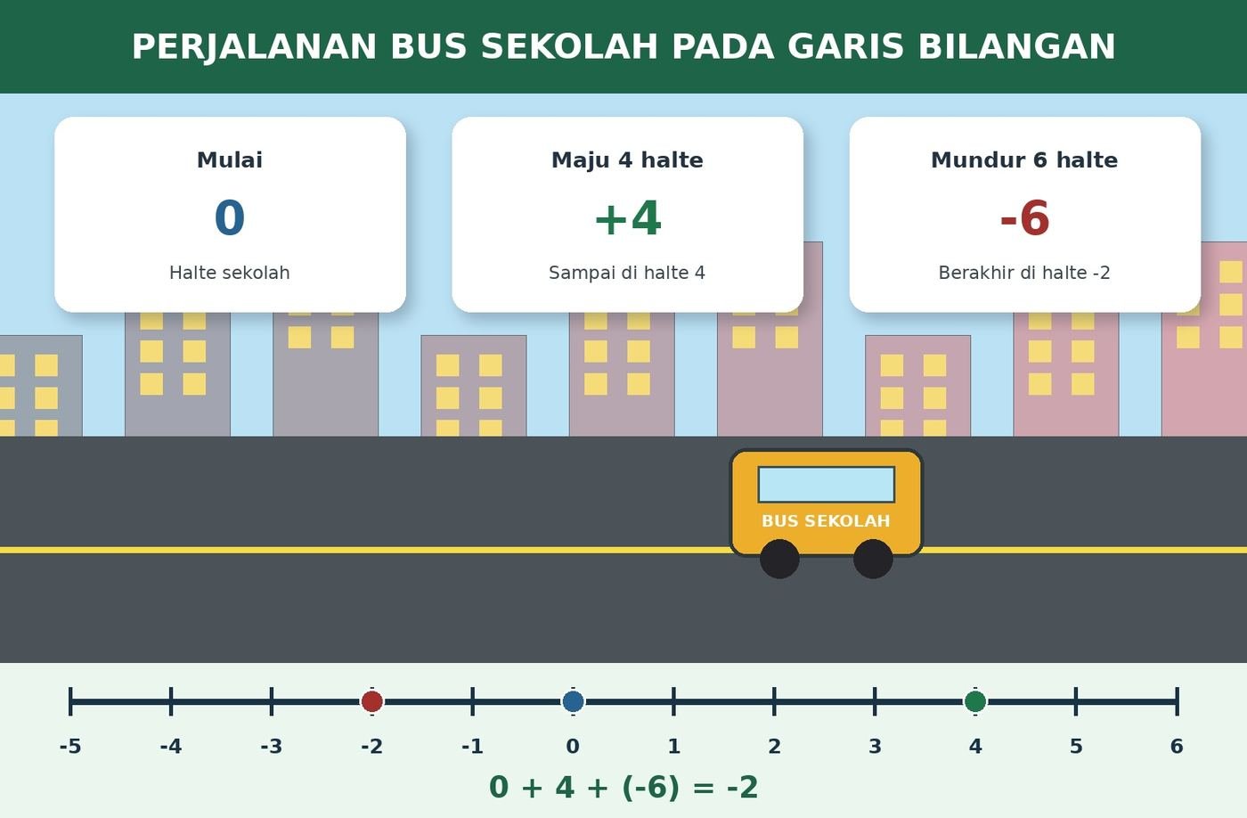 Gambar kontekstual 4: Penjumlahan dan Pengurangan Bilangan Bulat