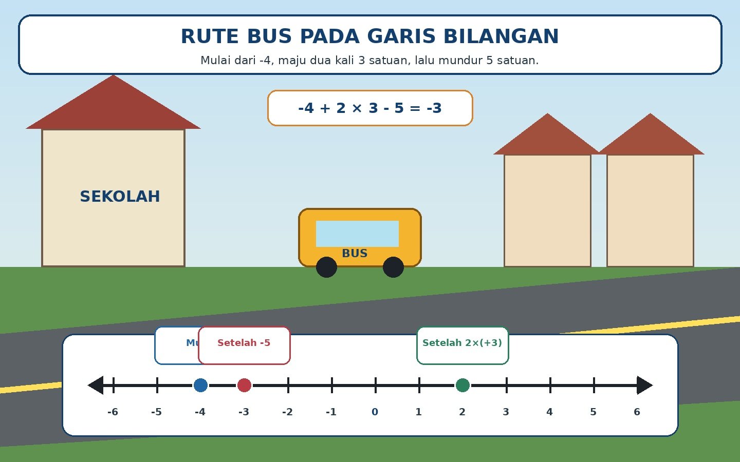Gambar kontekstual 4: Operasi Hitung Campuran Bilangan Bulat