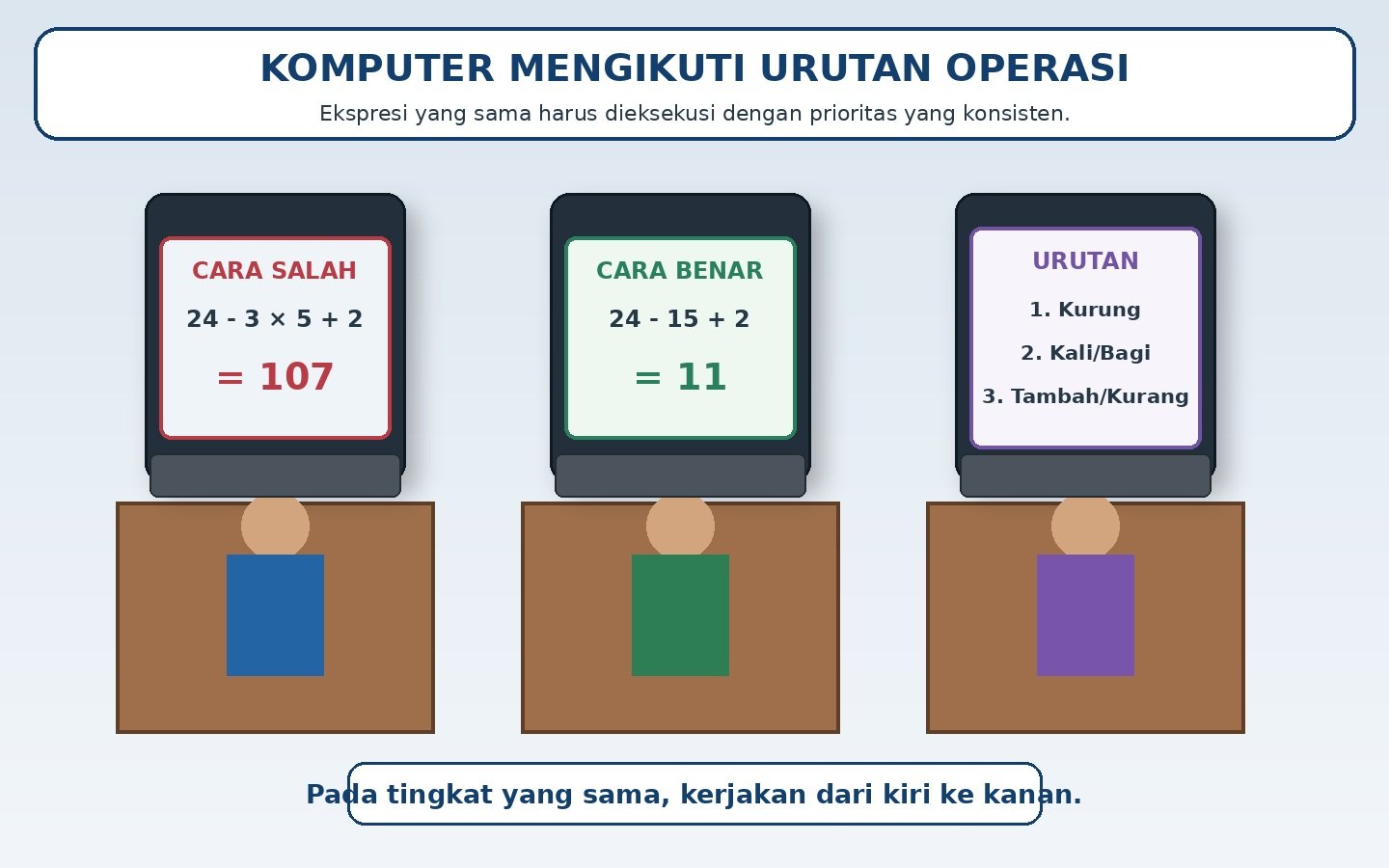Gambar kontekstual 5: Operasi Hitung Campuran Bilangan Bulat