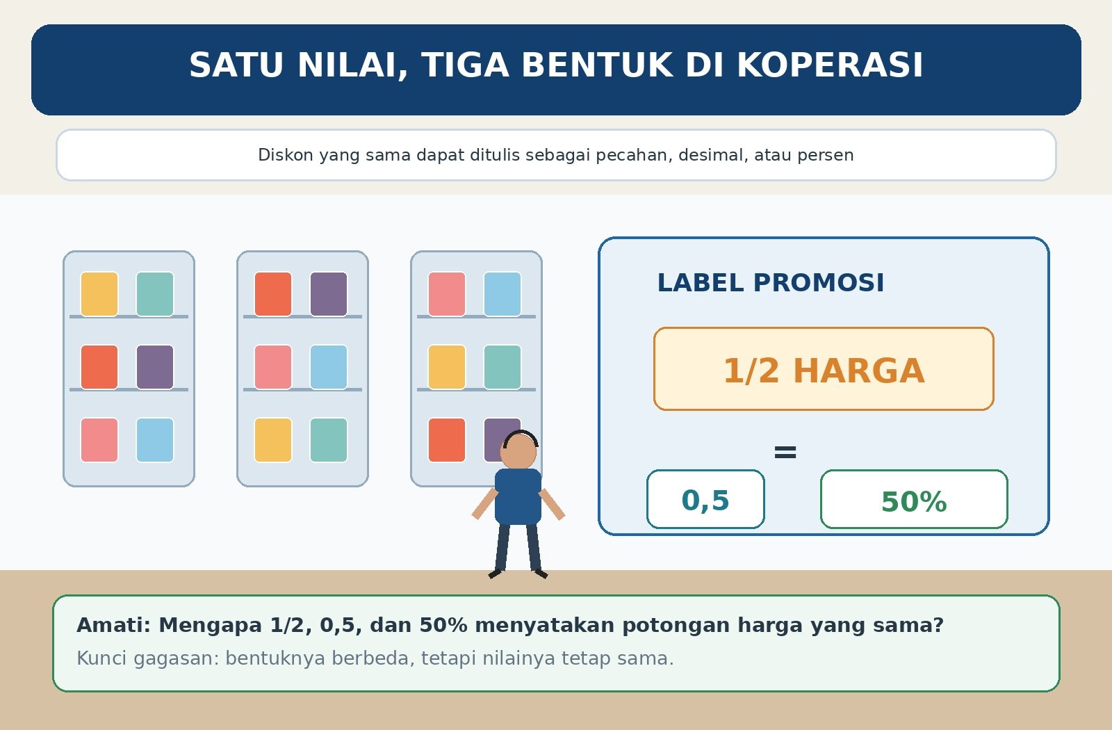 Gambar kontekstual 1: Mengubah Bentuk Bilangan Rasional Konversi