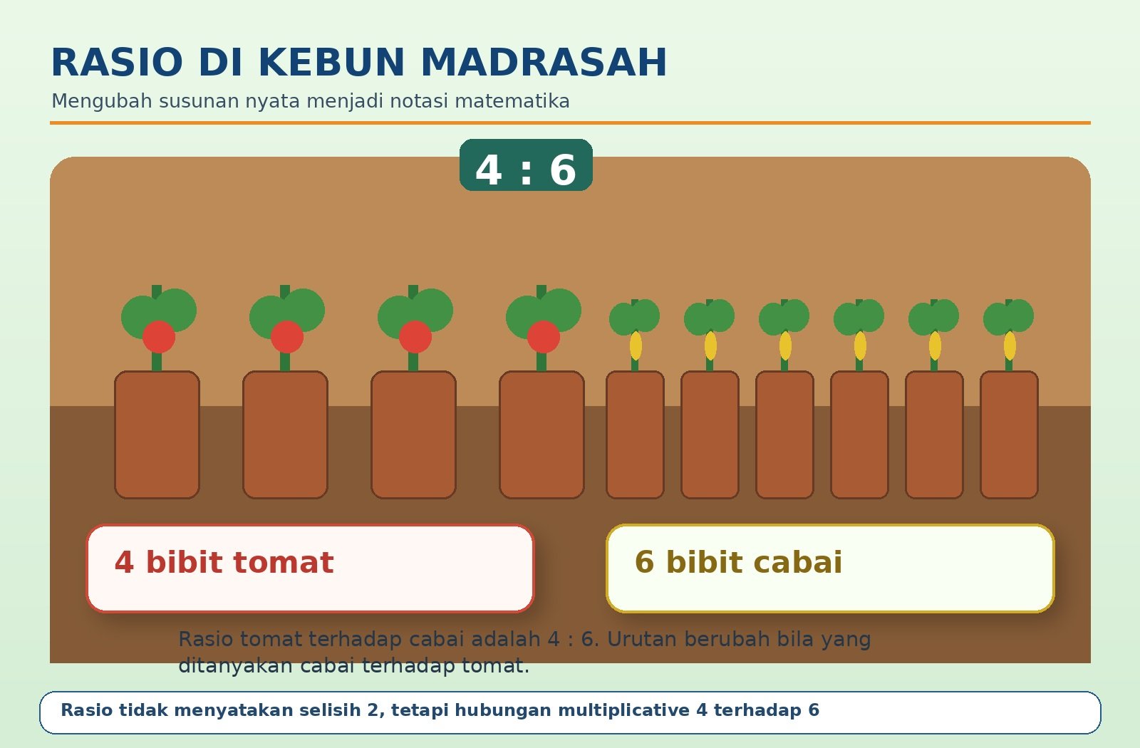 Gambar kontekstual 5: Konsep Dasar Rasio dan Notasinya